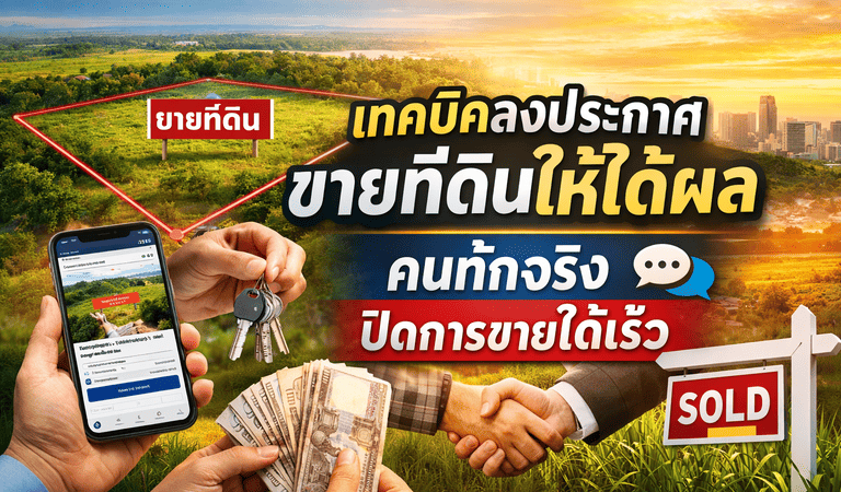 ลงประกาศขายที่ดิน