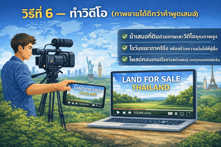 ทำคลิปขายที่ดิน
